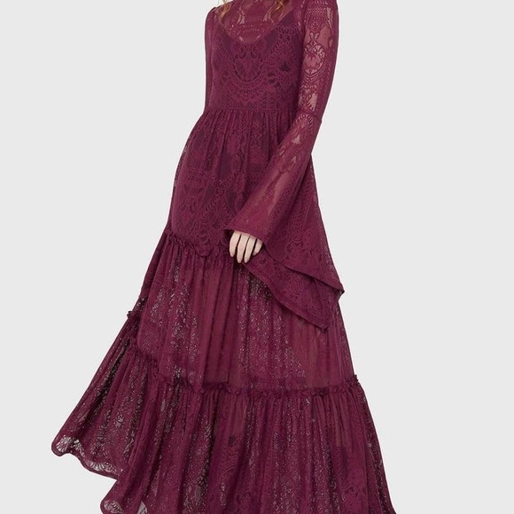 Killstar Dresses & Skirts - Killstar Hecate dress in plum size large stevie nicks